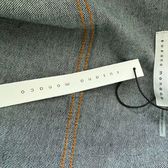 Revolve + Susana Monaco Oversized Denim Jacket Button Up Jacket Medium - Picture 7 of 7